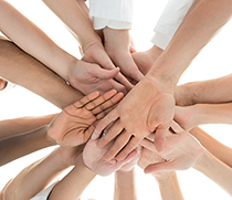 Ein Team von Pflegekräften